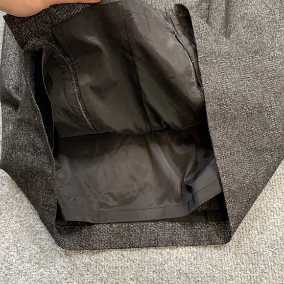 Ann Taylor Skirt Women 6 Gray Lined Pencil Wool Blend Button Pleat Back Zip - Picture 9 of 12